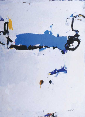 Antonio Scordia frammento azzurro quadro